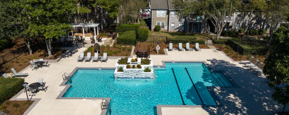 The community swimming pool at Arbor Gates in Fairhope, Alabama