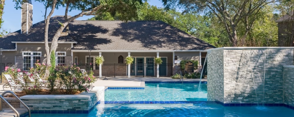 The community swimming pool at Regency Gates in Mobile, Alabama