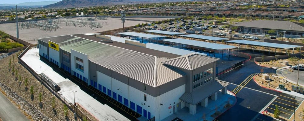 Aerial view of Golden State Storage - Redpoint in Las Vegas, Nevada