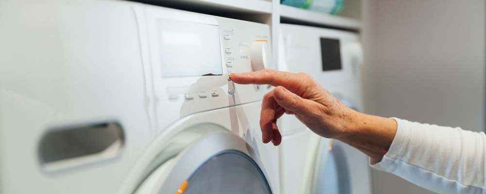 Laundry facilities  at Mamook Tokatee in Portland, Oregon