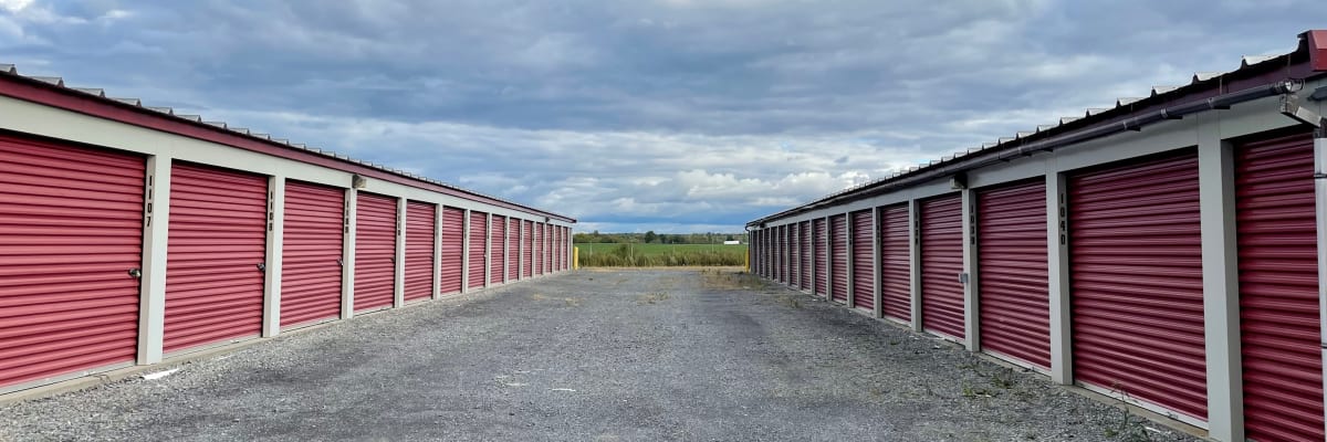 Unit sizes and prices at KO Storage in Evans Mills, New York