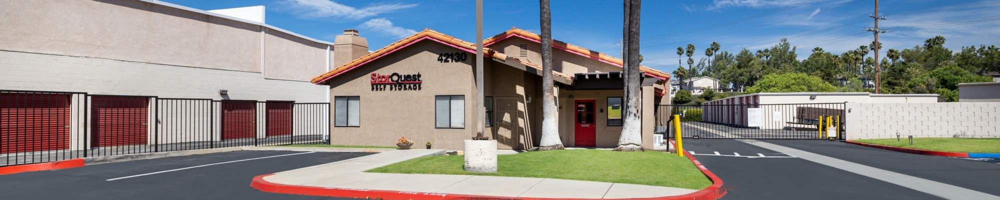 RV, boat, and auto storage at StorQuest Self Storage in Temecula, California