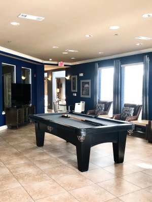 Game room at The Abbey on Lake Wyndemere in The Woodlands, Texas