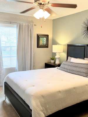 Spacious bedrooms at The Abbey at Copper Creek in San Antonio, Texas