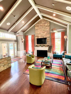 Fitness room at The Abbey at Copper Creek in San Antonio, Texas