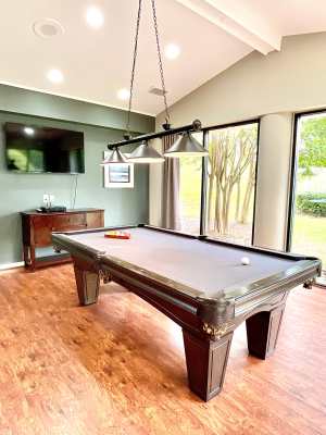 Game room at The Abbey at Inverness in Birmingham, Alabama
