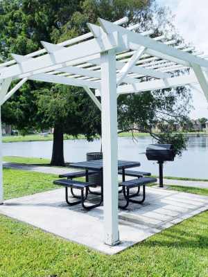 BBQ area at The Abbey At Northlake in Riviera Beach, Florida