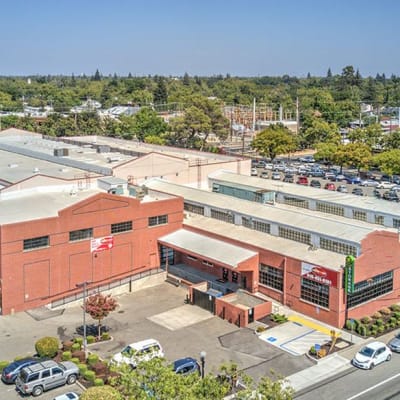 Aerial view of Storage Star East Sac in Sacramento, California