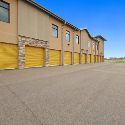 Outdoor ground floor units at Storage Star Pond Springs in Austin, Texas