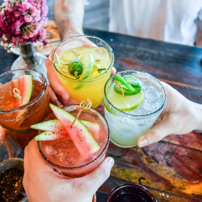 Delicious cocktails at SoCo on The Lake in Austin, Texas