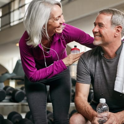 two residents working out at Gela Point in Virginia Beach, Virginia