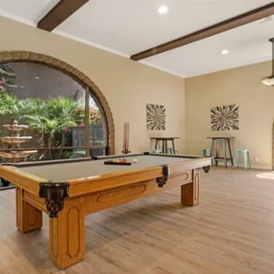 Nice pool table in the resident lounge at Terra Camarillo in Camarillo, California