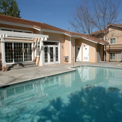 swimming pool at River Place in Lakeside, California