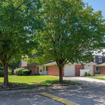 A home with an attached garage at Gela Point in Virginia Beach, Virginia