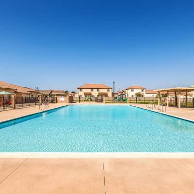 the swimming pool at Seaside Village in Oceanside, California