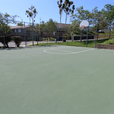 the basketball court at Mira Mesa Ridge in San Diego, California