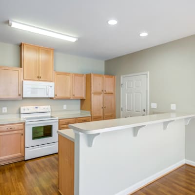 a stacked kitchen at Riverview Village in Indian Head, Maryland