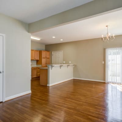 hardwood floors at Riverview Village in Indian Head, Maryland