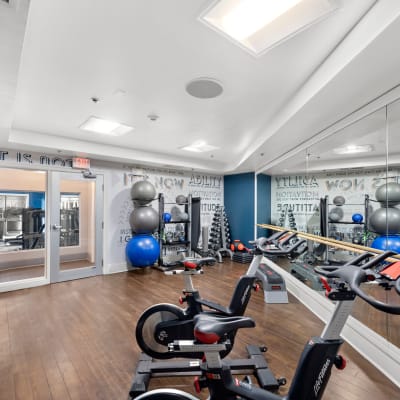 Resident gym at Sofi Lyndhurst in Lyndhurst, New Jersey