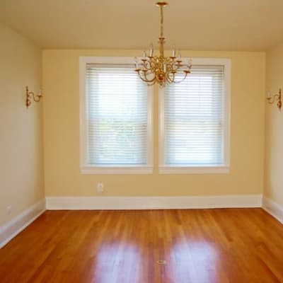historic hardwood flooring at Perry Circle Apartments in Annapolis, Maryland