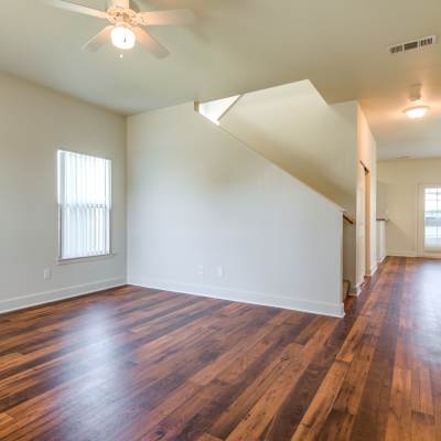 living room at Del Mar I in Oceanside, California