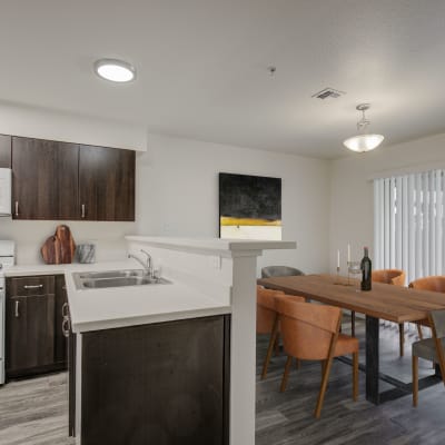 An open kitchen at Mountain View in Fallon, Nevada