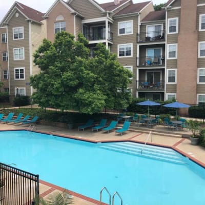 Luxurious clubhouse at Knoll at Fair Oaks in Fairfax, Virginia