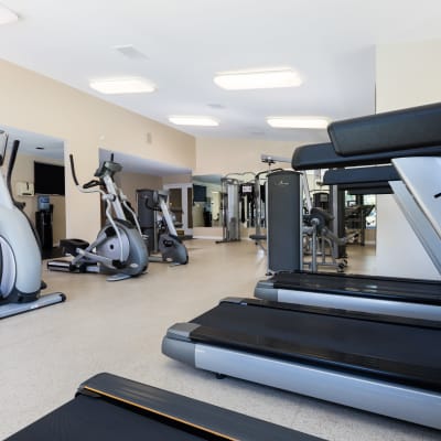 Onsite fitness center at Skyline at Murrayhill in Beaverton, Oregon