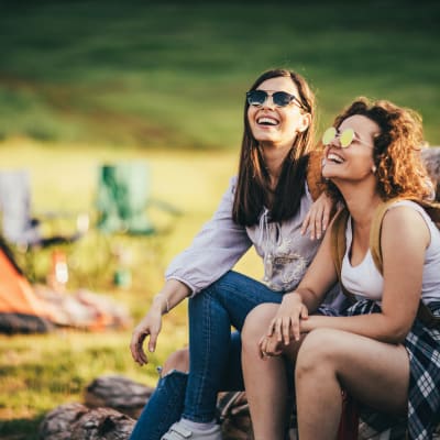 Residents going camping near Landmark Apartments Phase II in Little Rock, Arkansas