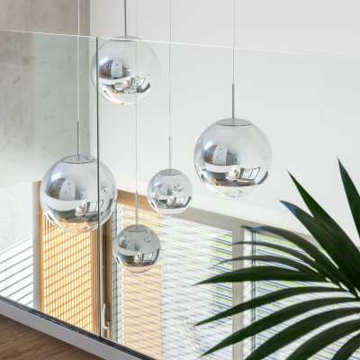 Custom chandelier in a luxury home's entryway at Hidden Creek in Vacaville, California