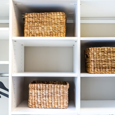 In home storage and shelving at Sterling Pointe Apartments in Davis, California