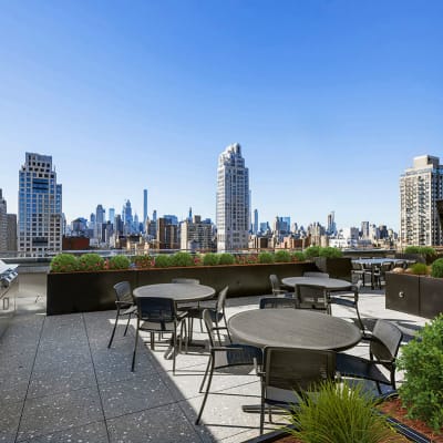 Awesome rooftop lounge area with nice view at The Ventura in New York, New York