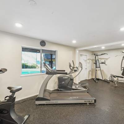Fitness center at The Ralston at Belmont Hills, Belmont, California