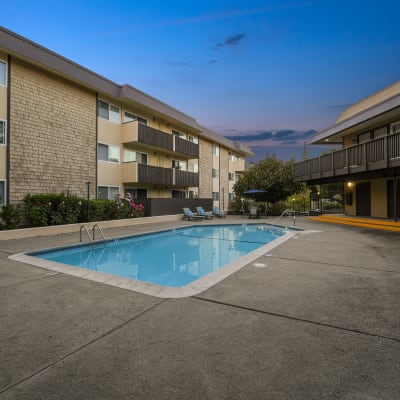 Swimming pool at The Ralston at Belmont Hills, Belmont, California