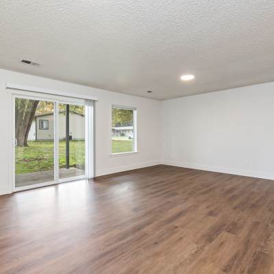 Living room  at New Hillside in Joint Base Lewis McChord, Washington