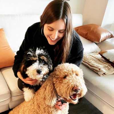 Resident and her pets at Vireo in Atlanta, Georgia