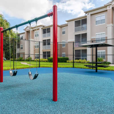 Playground with swing at The Legends At ChampionsGate in ChampionsGate, Florida