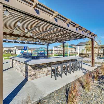 Living room interior at BB Living Sweetwater Crossing in Bee Cave, Texas
