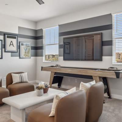 Shuffleboard room at BB Living Desert Ridge in Phoenix, Arizona
