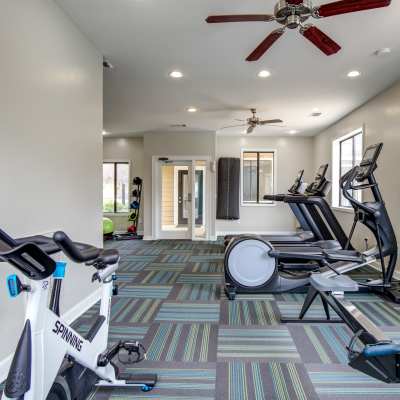 Fitness center with variety of equipment's at Verde Vue, Savannah, Georgia