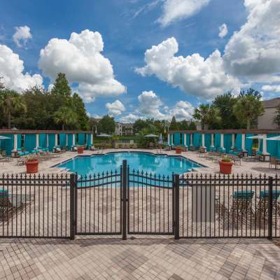 Large resort-style swimming pool at The Legends At ChampionsGate in ChampionsGate,Florida