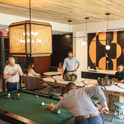 Game room at Channel House in Raleigh, North Carolina
