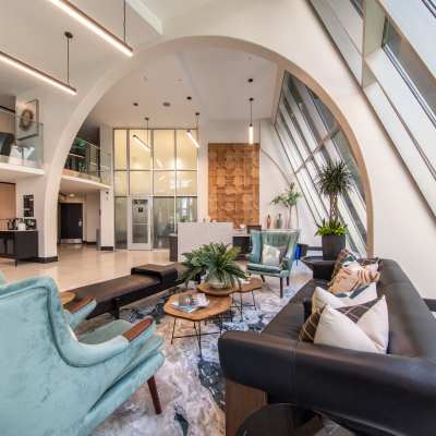 Oversized walk in closets in the Penthouse floor plan at Tower 801 in Seattle, Washington