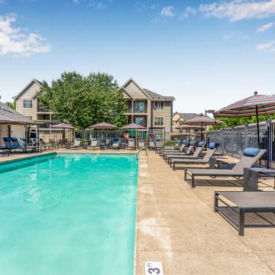 Sparkling pool at The Jones in Hillsboro, Oregon