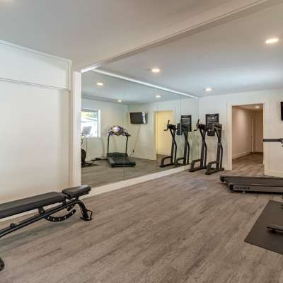 Fitness center at The Ralston at Belmont Hills, Belmont, California