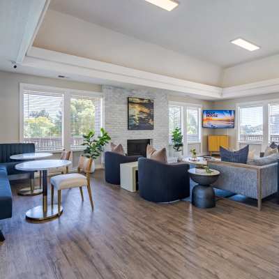 Lobby at The Ralston at Belmont Hills, Belmont, California
