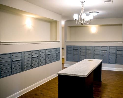Locker room at Indigo Ridge in New Bern, North Carolina