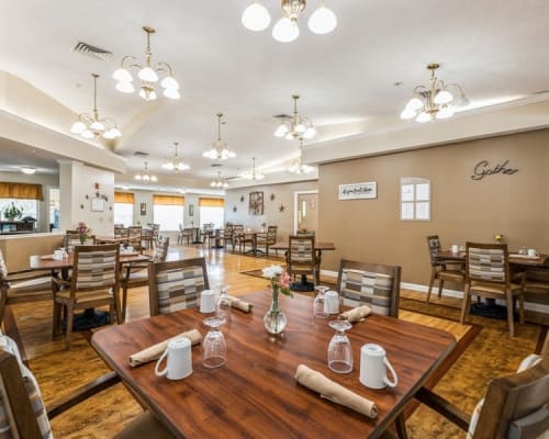 Dining area at Trustwell Living at Blanchard Place in Kenton, Ohio