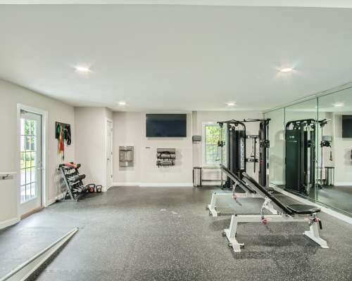 Community fitness center at Leaf Stone Apartments in Covington,Georgia