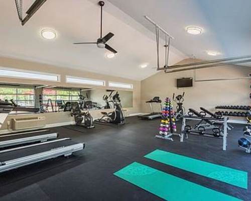 Fitness center at The Patrician at 444 in Macon, Georgia